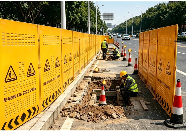 管网检修道路围蔽